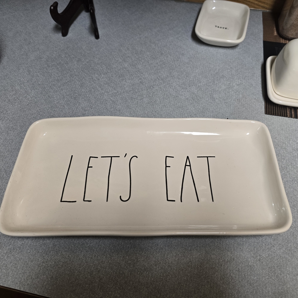 Rae Dunn White Artisan Tray